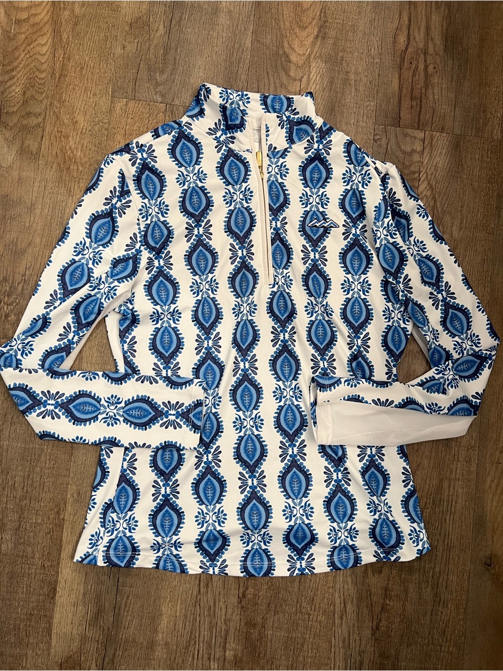 Cabana Life Women's San Sebastian Performacne Zip Top Size M - Picture 3 of 10